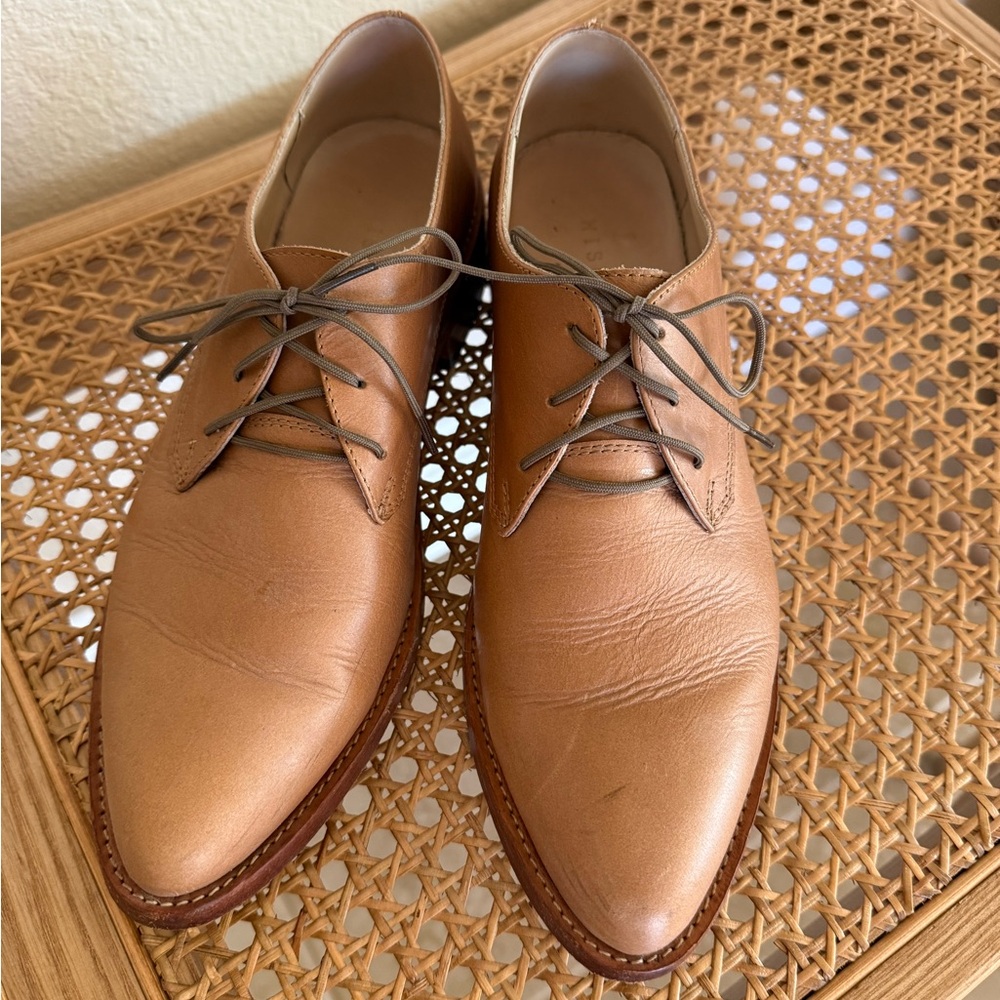 Women’s Nisolo Tan Leather Lace Oxford Shoes